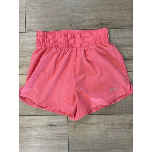 Women's Nike Dri Loose Fit DX6010 Mid-Rise Brief Lined Shorts XS small pink - Picture 2 of 4